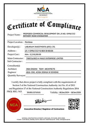 Project Certificate